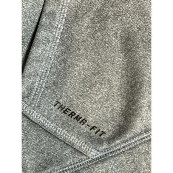 Nike Mens Small Gray Therma-Fit Pullover Fitness Hoodie Drawstring Pocket - Picture 7 of 9